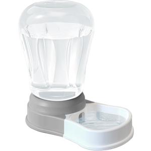 1.58 Gallon Automatic Dog Water Bowl Dispenser, Large Capacity Water Feeder for Cats and Dogs, BPA-Free, 1.58 Gallon Grey