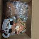 Wesiti 2 Pcs Highland Cow Figurines Coffee Highland Cow Gnomes Scottish Resin Statue Calf Lovers Gifts for Christmas Home Garden Kitchen Office Tiered Tray Table Decor