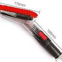 Flexible Soft Vacuum Accessories and Attachments Dusting Brush 35mm-32mm Adapter Perfect for Cleaning Furniture & Ceiling Vacuum Cleaner Attachments for 1-1/4'' or 1-3/8'' Standard Hose