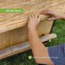 FOREVER BAMBOO Light-Filtering Cordfree Bamboo Reed Blinds Shades for Windows Manual Roman Blind Roll-Up Shades Natural 48 in W x 72 in H