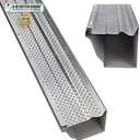 A-M Gutter Guard - Heavy Duty Lifetime Quality Aluminum Leaf & Debris Protection for 5-inch and 46 x 6 in - Made in The USA