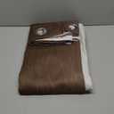 Estelar Textiler Brown and Greyish White Ombre Blackout Curtains 90 Inch Length 2 Panels Set, Thermal Insulated Grommet Drapes for Bedroom,Full Room Darkening Gradient Curtains for Living Room,52Wx90L