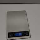 Fuzion Food Scale, 1g/0.1oz Digital Kitchen Scale - 22lb, 7 Units, Tare & PCS, Rechargeable Power, Tempered Glass & Stainless Steel - Food Weight Scale Grams and Ounces for Cooking, Baking (LCD-Piece Counting, Silver)