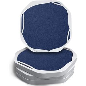 UMIRRO Navy Blue Coasters for Drinks Absorbent | Large Bar Coasters for Tabletop Protection | Non-Slip, Non-Stick to Cup, Unbreakable and Kid Safe | Unique Novelty Housewarming Gift | Set of 4