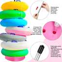 MorningRo 2 Pcs Pool Float Storage Rack Pool Float Holder Water Filling Base Stainless Steel Equipment Holder Portable Scalable Rack for Swimming Outdoor Storage(13 x 78 in,Pink)