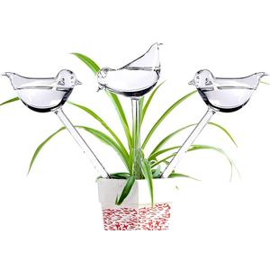 Glass Plant Watering Globes, Self Watering Globes Bird Shape, Self Watering Planter Insert, Plant Watering Devices, Automatic Plant Waterer Indoor, Watering Bulbs, 3 Pack