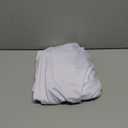 1-Pack 24"x43" White Round Cocktail Table Skirts | Stretch Spandex Fitted Tablecloths | Stain-Resistant, Wrinkle-Resistant, and Machine Washable for Bars, Weddings, Parties, and Banquets