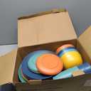 Wheat Straw Dinnerware Set 40 PCS - Service for 8 | Plates and Bowls Sets | Unbreakable Dishes Set - Dinner Plates, Dessert Plate, Cereal Bowls, Drinking Glasses, Dishwasher Safe