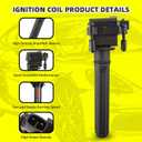 Set of 6 Ignition Coils Pack UF269 UF395 4609088AE & 6 PCS Iridium Spark Plugs Compatible with Chrysler Dodge Concorde 300 Intrepid LHS Pacifica Prowler Magnum - 2.7L 3.2L 3.5L