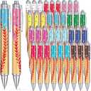 Sayglossy 36 Pcs Ice Cream Drip Baseball Pens Drip Baseball Party Favors Gifts Bulk Ballpoint Pens in Black Ink for Youth Office School Supplies Sport Lover Team Players Reward Birthday Party Favors