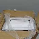 JIUYOTREE 3-Tier Plastic Rolling Storage Cart Utility Cart with Extra Hanging Cups Handles Lockable Wheels for Living Room Bathroom Kitchen Office White