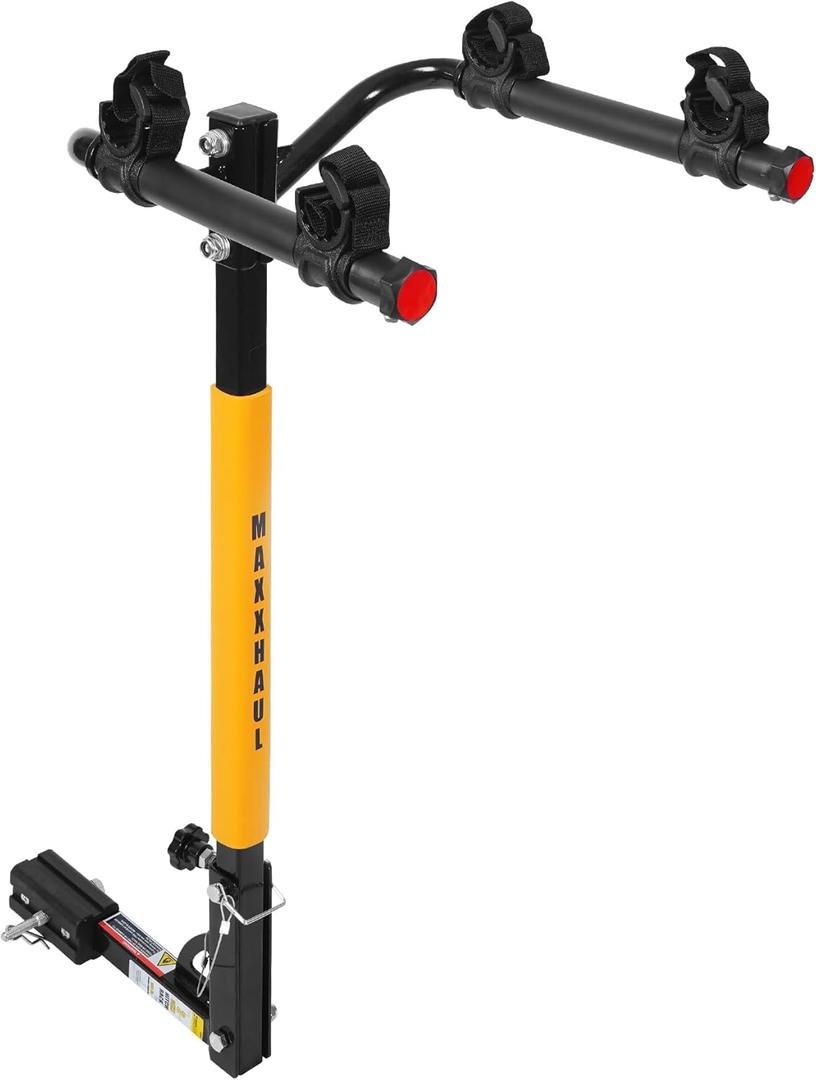 MaxxHaul 50025 Hitch Mount 2 Bike Rack For Cars, Trucks, SUV's, Minivans - 100 lb. Capacity