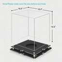 Basketball Display Case, Clear Acrylic Signed Basketball Case Stand Basketball Box Holder for Autographed Basketball Soccer for Boys Men Room Dcor Ideal Gift Athlete (No Assembly Required)