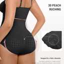 FeelinGirl Body Shaper Tummy Control Shapewear Underwear High Waisted Shaping Briefs Panty Girdle (Black, M/L)