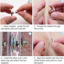 16 Pairs Magnetic Curtain Clips, Curtain Weights Magnets for Thin Drapery, Curtain Magnets Closure Prevent Light Leaking, Double Sided Magnetic wtih Strong Heavy Magnets