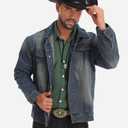 Western Cowboy Hat for Men Women,Shapeable Wide Brim Felt Fedora Classic Cowgirl Hats for Cowboys and Cowgirls,with bolo tie