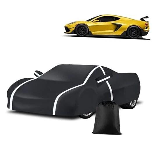 Car Cover Waterproof Fits for 2020-2025 Corvette C8, Upgrade 210T for C8