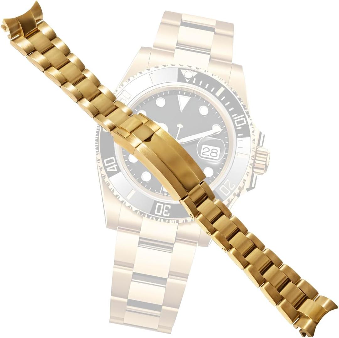 Oyster Watch Band Replacement For Rolex Datejust,Submariner,Gmt 16610 16800 20Mm