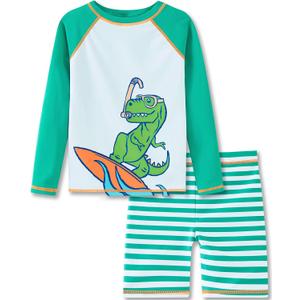 UMELOK Boys' Rash Guard Swim Set