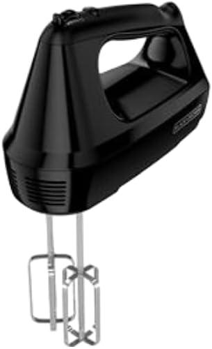 BLACK+DECKER 6 Speed Hand Mixer with 5 Attachments & Storage Case, Hand Blender, MX3200B-F