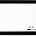 Quartet Magnetic Dry Erase Board, 17" x 23" Whiteboard/White Board, Black Frame (79282)