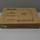 TEAMIX 42 inch Large [Dual] [Monitor] [Riser],Rustic Brown Extra Long TV [Stand Wood & Steel Desktop [Riser] with Storage for [Dual] Screen Office Desk Organization