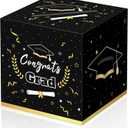Kelool Graduation Card Box 2026 Graduation Decorations 2026 Congrats Grad Card Boxes 9x 9 x 9 inches Gift Cards Box for Graduation Party Favors Decor Supplies Props