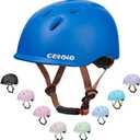 CELOID Kids Bike Helmet, Toddler Cyling Helmets for Ages 5-8 Years Boys Girls, Child Adjustable Multi-Sport Bicycle Skateboard Roller Skate Scooter Rollerblade Balance Skateboarding Helmet, Blue