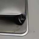 Kirecoo Stainless Steel Cat Litter Box, Large Metal High Sided Cat Pan Box, Indoor Litter Tray, Non Stick, No Smell, Easy to Clean, Pet Toilet Supplies for Cats (19.5*13.6*5.96)