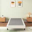 Twin Box Spring with Fabric Cover Set, 5 Inch Twin Size Box Spring with 2500lbs Max Weight Capacity, Durable Mattress Foundation Easy Assembly, Non-Slip, Noise Free