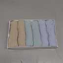 Organic Muslin Baby Washcloths 6 Pack Baby Bath Face Towel 12x12 Inch Extra Absorbent and Soft Burp Cloth and Wash Cloths for Newborn-Infants On Sensitive Skin (Blue Green Brown)