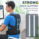 DIANMEI Back Brace Posture Corrector for Women and Men, Back Braces for Upper and Lower Back Pain Relief, Adjustable and Fully Back Support Improve Posture and Lumbar Support(XL, 39.5"-43" Waist)