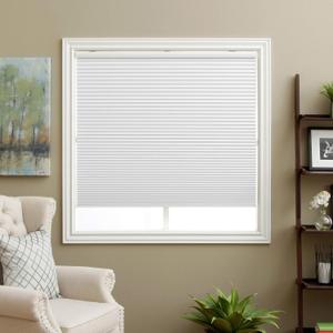 Cellular Shades Cordless Blackout Honeycomb Blinds Fabric Window Shades White(Blackout), 39" W x 64" H