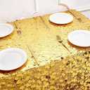 B-COOL Gold Sequin Tablecloth 50x102 Inch - Sparkly Rectangle Table Cloth Shimmer Table Cover for Birthday Party Wedding Banquet Reception