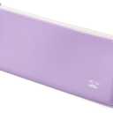 Mr. Pen- Silicone Pencil Case Pouch, Pastel Lavender, Aesthetic Triangular Design, Multipurpose, Aesthetic Pencil Case Small, Silicone Makeup Bag