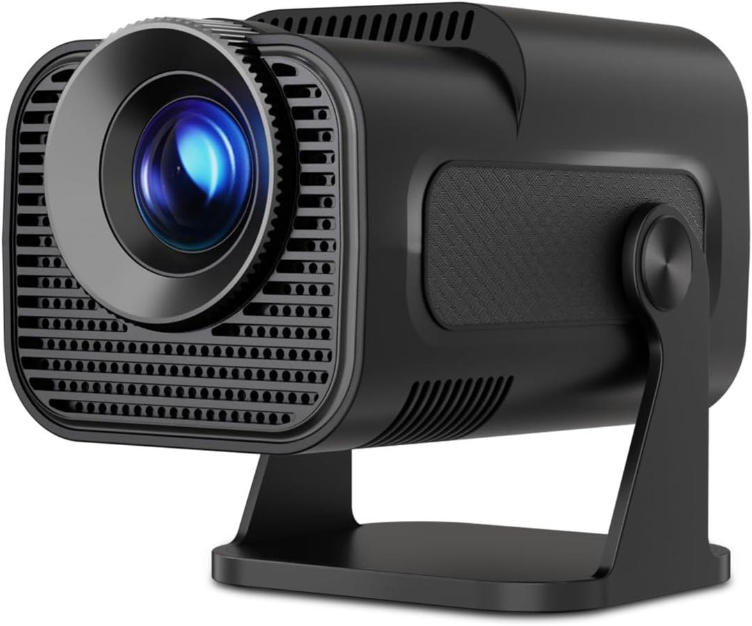 Mini Projector Portable with Android 11, Smart Full HD 4K Support, Outdoor WiFi6 BT5.0 and Bluetooth, 300 ANSI Lumens, 180 Rotatable for Phone/Laptop/TV Stick