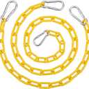 2 Pcs 87'' PVC Coated Swing Chain Heavy Duty Hanging Swing Hardware Kit with 4 Free Quick Links Anti-rust Iron Link Chains for Playground Tree Hammock Chairs Sandbags Accessories and Replacement