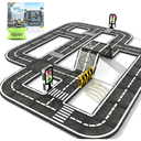 Magnetic Tiles Road Expansion Pack, STEM Magnet Building Blocks for Toddler Kids Toys, Montessori Educational Toys for 3+ Year Old Boys & Girls, Creative Toy Gifts for Kids