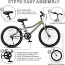 AVASTA Bilbo 18 20 24 Inch Kids Bike for Boys Girls Youth 5-14 Years Old, 20 Inch with Kickstand