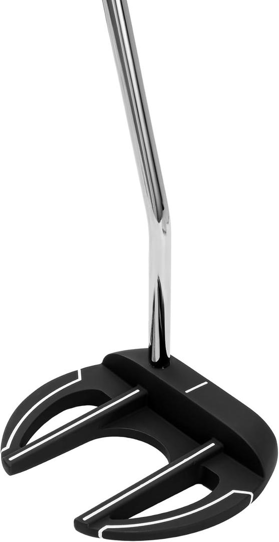 Mile High Life | Mens Golf Putter w Premium Grip | Right Handed Putters w Aim Line | Entry Level Golfer Putter | Value Alternative to Major Brands (Black-C Blade)