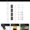 Trailer Gate Lift Assist, 2-Sided Trailer Tailgate Lift Assist Kit, Compatible with Utility Trailers Ramp and Tailgate, with 12 to 24 Inch Height Side Rail, 4 to 6 Feet Height Tail Gate or Ramp