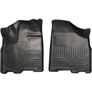 Husky Liners Weatherbeater Floor Mats | Fits 2011-2020 Toyota Sienna (7 & 8 Passenger Models) | Front Row, 2-pc Black - 18851
