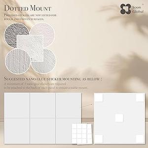 Soon Global Acoustical Wall Panels, 72 X 48 Inches Art Acoustic Panels, Decorative Acoustic Panels, Acoustic Wall Panels, Sound Absorbing Wall Art, Canvas, 6 pack