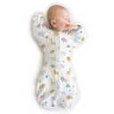 Amazing Baby Transitional Swaddle Sack, Arms Up Half-Length Sleeves & Mitten Cuffs, Swaddle for Newborn Transition to Baby Sleep Sack Wearable Blanket, Small, 0-3 Month, 6-14 lb, On Safari
