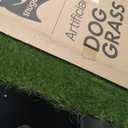 Dog Grass Pad with Tray 23x35 Soft-Touch Artificial Grass Pad for Dogs Potty with Pee Pads Washable & Puppy Porch Potty Tray Dog Litter Box Indoor & Outdoor, Pet Turf for Puppy Toilet Training