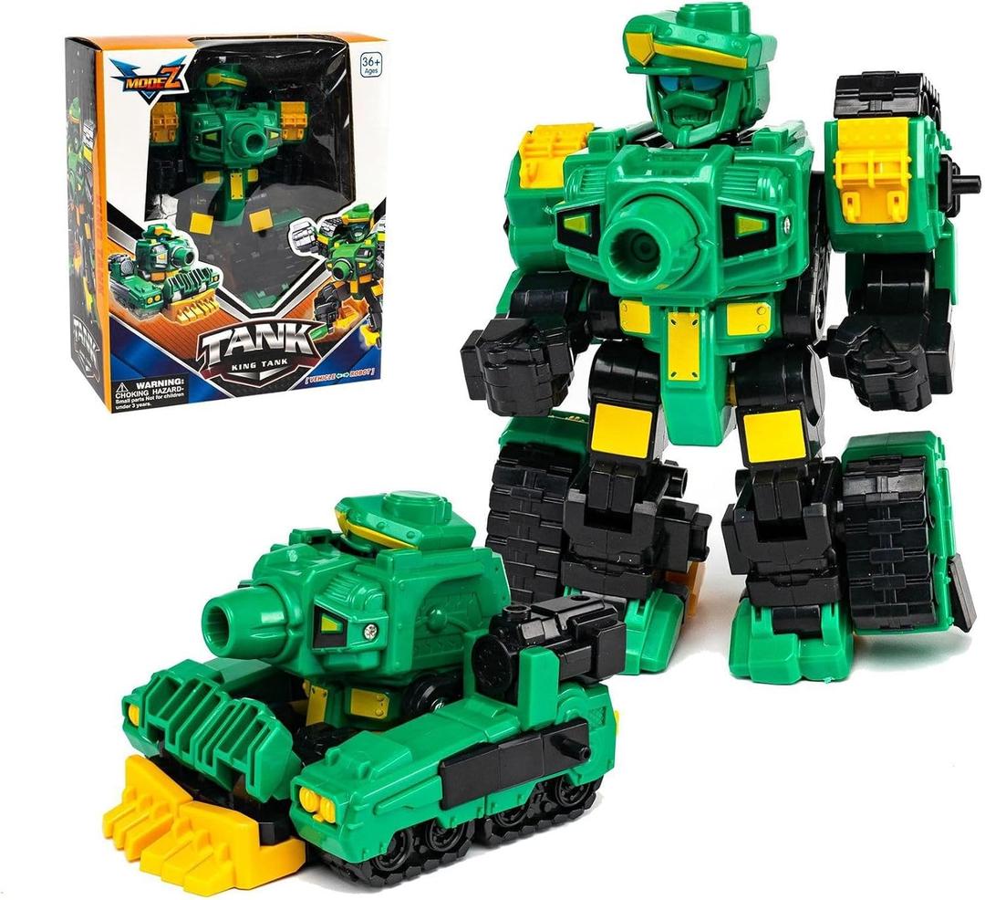 Transformable Robot Toys Transforming Tank to Robot, 5 Year Old Boy Birthday Gift, STEM Toys for Ages 5-7, Preschool Construction Building Toys for Kids, Toy for 3 4 5 6 7 8 Year Old Boy