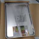 Nordic Ware Naturals Half Sheet - USA Made Aluminum Commercial Quality Sheet Pan for Baking or Roasting, Encapsulated Galvanized Steel Rim Prevents Warping, 2-Pack