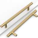 10 Pack 6.3"(160mm) Champagne Bronze Cabinet Pulls Knurled Kitchen Cabinet Handles Champagne Drawer Pulls Cupboard Hardware for Cabinets CK0088 (6.3"/160MM Hole Center, Champagne Bronze)