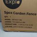 Mars Explo 5 Panels No Dig Decorative Outdoor Garden Fence, 32 in(H) X 11.8 ft(L) Animal Barrier Fencing, Rustproof Portable Fence, Temporary Dog Fence Outdoor for Yard, Outside, Backyard, Patio