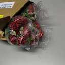 Zeyune 16 Bunches 12 Inch Artificial Mini Rose Bouquet 160 Heads Bridal Flower Bouquets Fake Silk Rose Bulk for Valentine's Day Wedding Bridal Shower Home Office Garden(Red)